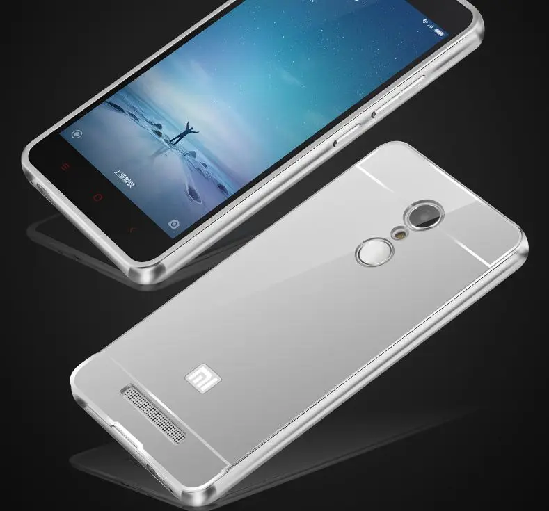 IMIRACLE PC Plating Mirror For XiaoMi Redmi Note 3 Back Case Metal Aluminum Protective Xiaomi Note3 Pro Cases |