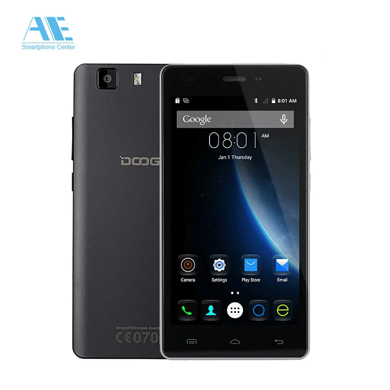 Оригинал Doogee X5 Pro 5.0 inch Android 6.0 MTK6735 Quad Core Сотовый Телефон Оперативной Памяти 2 ГБ + Rom