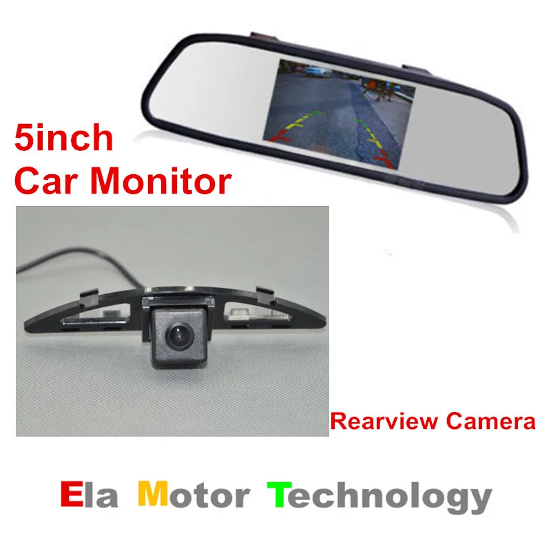 Система помощи при парковке автомобиля 5 дюймовый ЖК экран зеркало монитор