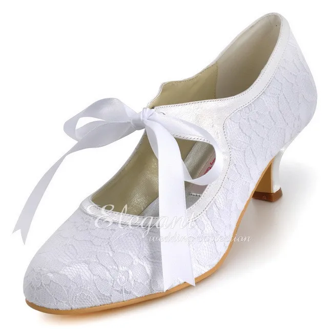 Свадебные туфли белого цвета и слоновой кости Женские туфли-лодочки Mary jane на