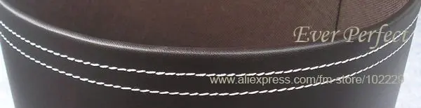 Ever Perfect H28cm круглый из искусственной кожи бытовые/Офисные мелочи отходы мусор мусорное ведро коричневый A018