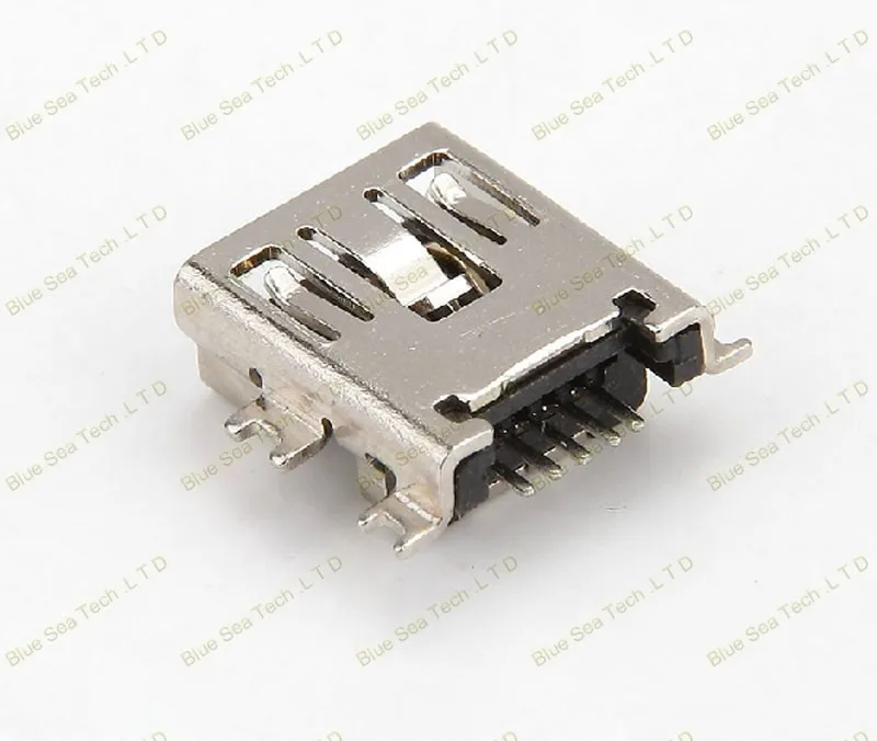 60 шт. 12 Модель MINI USB 5P гнездо PCB крепление для телефона, MP4, 5Pin 12 Тип/виды USB комбинированные наборы, латунный корпус