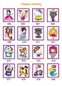 DIY цвет рисунок игрушки темперной живописи доска