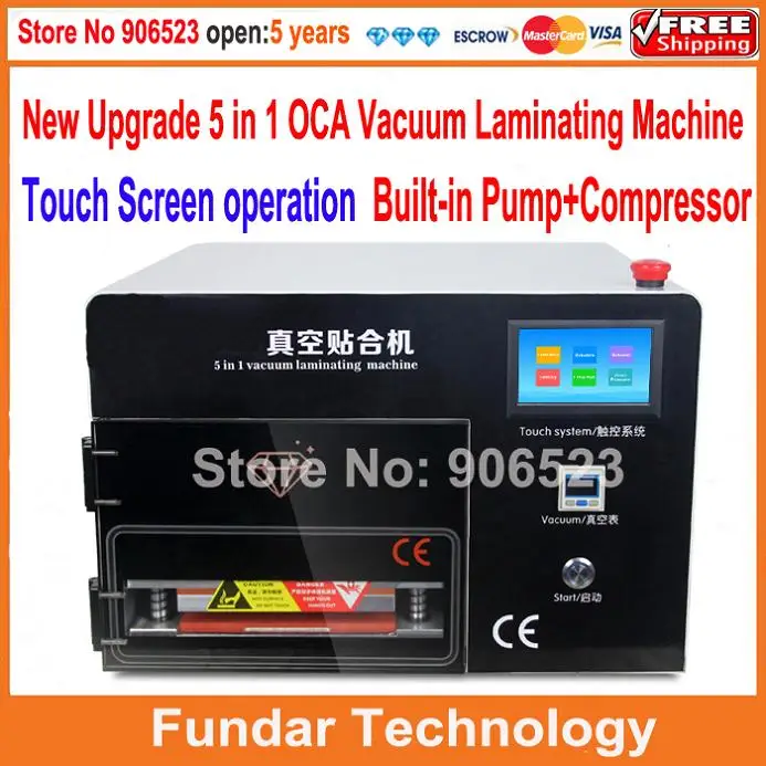 Аппарат для ремонта ЖК экранов аппарат ламинирования OCA 5 в 1 с сенсорным экраном