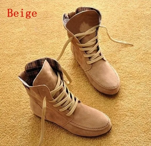 Повседневная обувь; Прямая поставка; sapatos femininos; модель года; ; Размер 9; Цвет черный, зеленый, красный; мотоциклетные ботильоны на плоской подошве; осенние женские ботинки