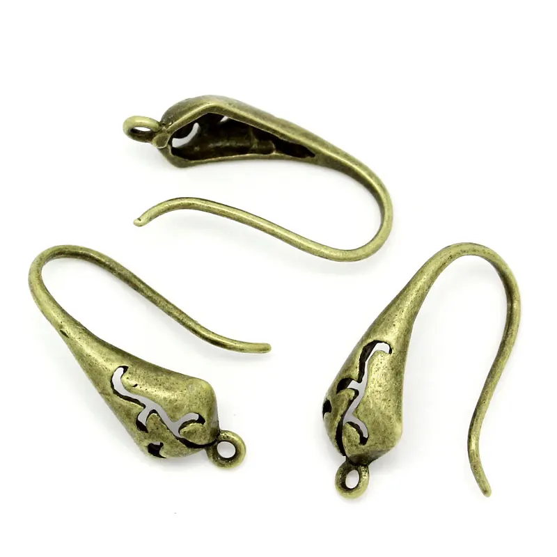 LASPERAL 10 шт. медные Крючки для сережек Античная Бронза Полые Серьги Поиск женщин DIY