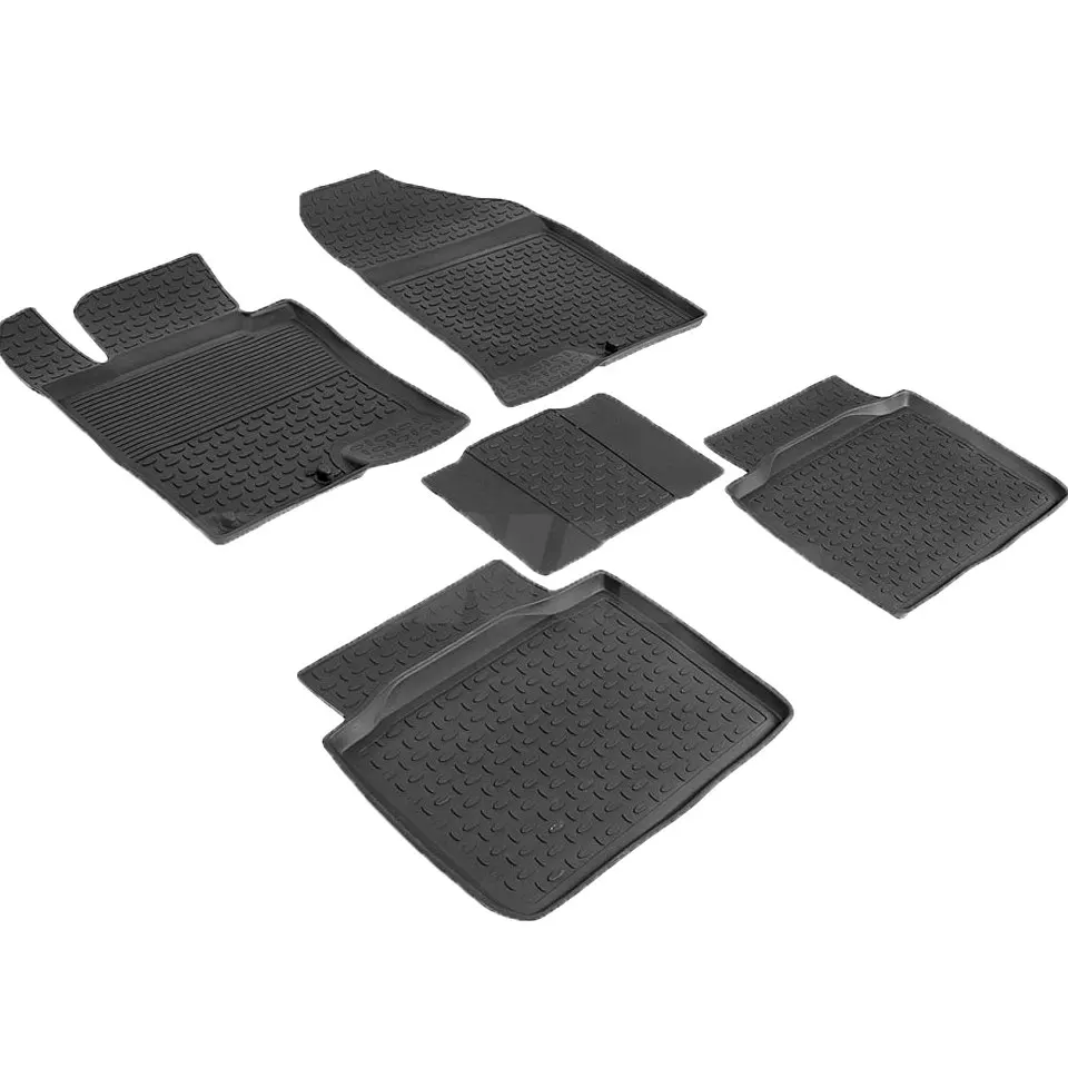 Резиновые коврики для Kia Optima III (2010 2015) с высокими бортиками (Seintex 86404)|rubber floor mat|floor