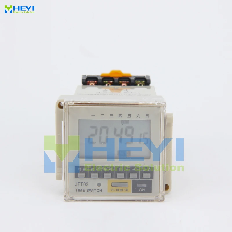 Программируемый на неделю светодиодный цифровой таймер switch1 N/O 1N/C JFT03 AC 220 В панель