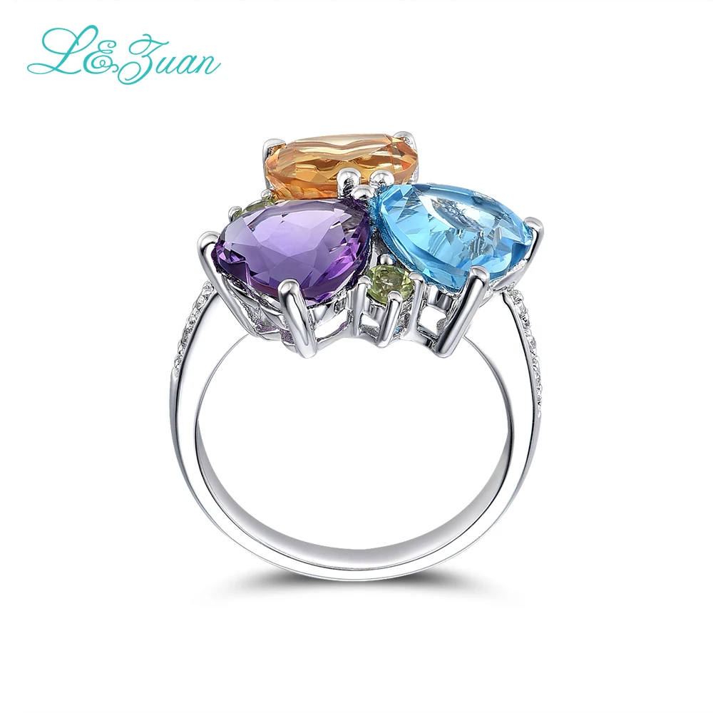 Женское кольцо с камнем в форме сердца I & Zuan из стерлингового серебра 925 пробы