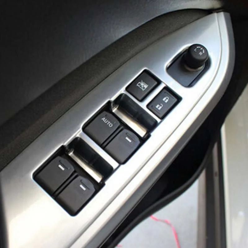 Автомобильный хромированный подлокотник из АБС-пластика для внутренней двери для LHD Suzuki Vitara скудо 2015 2016 от AliExpress WW