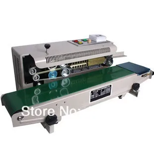 100% гарантия машина для запечатывания пластиковой пленки + печать даты ремень