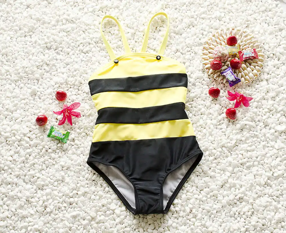 Бесплатная доставка нейтральный детский купальник милый купальный костюм с