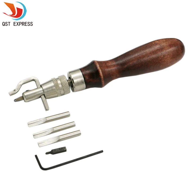 1 Set 5 in Pro Leather Craft Adjustable Stitching and Groover Crease Hand Tool | Инструменты