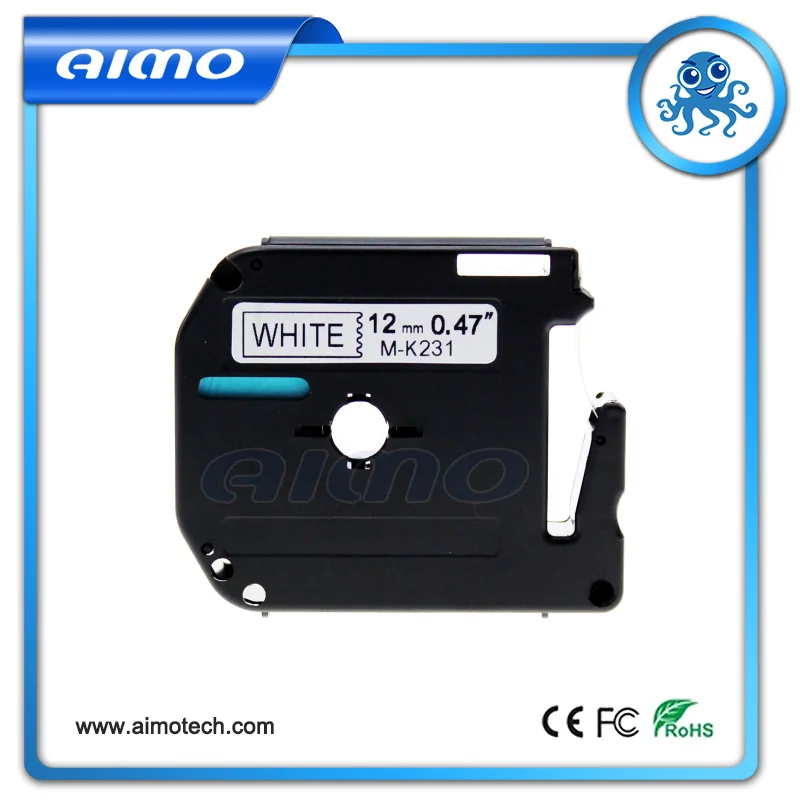 Совместимость Brother m231 1/2-inch черного цвета на белом ленты с бесплатной доставкой |