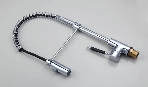 KEMAIDI 8538/10 выдвижной кран из хромированной латуни поворотный с кнопкой сосуд раковина смеситель кухонный кран