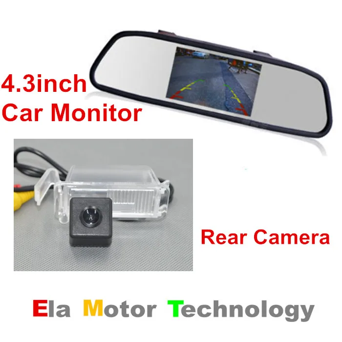 Автомобильная камера заднего вида 4 3 ''TFT LCD Зеркало автомобильный монитор с