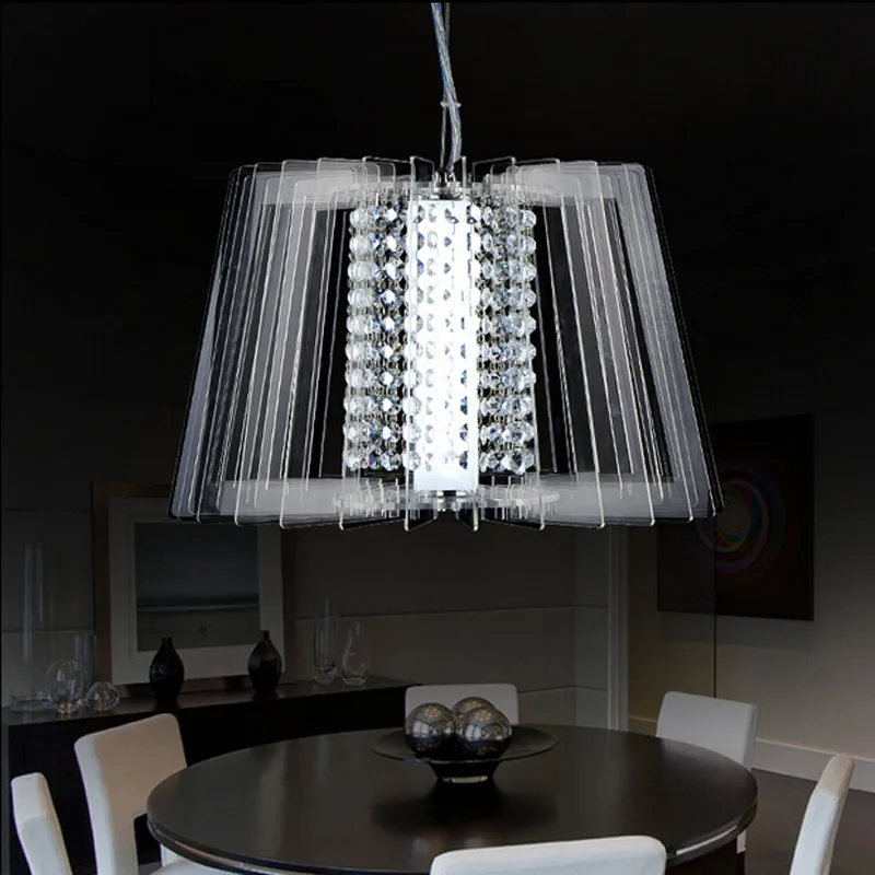 GETOP современный Акрил Droplight рыба-линии светодиодный чип инженерно подвесной