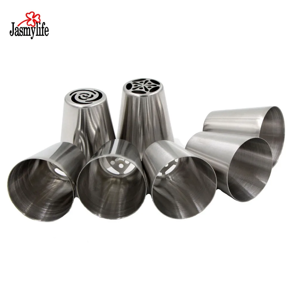 Набор насадок для кондитерских изделий 7 шт. русская выпечка из нержавеющей стали