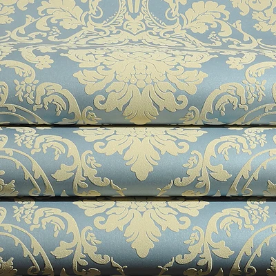 Винтажные классические бежевые современные Дамасские обои из нетканого