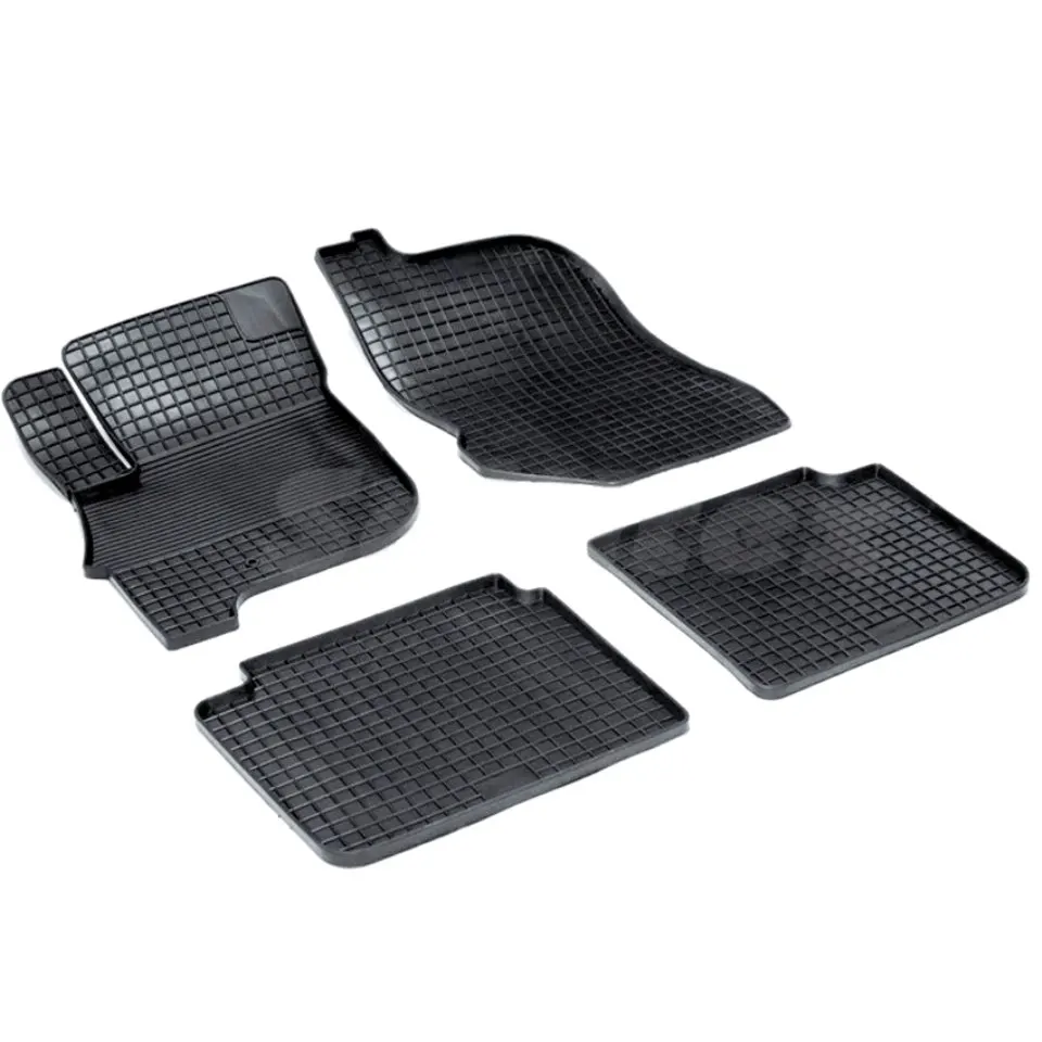 Резиновые коврики для Mitsubishi Galant IX (2006 2012) с рисунком Сетка (Seintex 00424)|floor mat|rubber floor