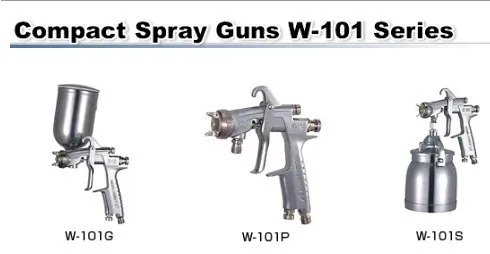 SAWEY W-101 Краски пистолет-распылитель с гравитационной подачей Базовое покрытие распылитель пистолет, 1,0/1,3/1,5/1,8 мм