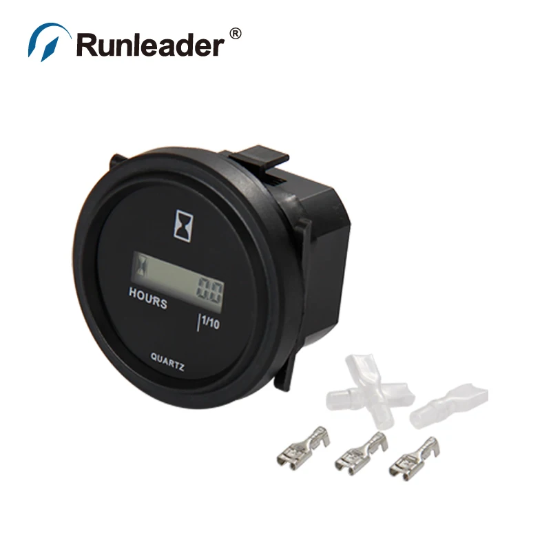 Runleader DC В 4,5-90 в сброс ЖК-дисплей круглый счетчик часов для трактора снегоход аэратор генератор Румпель ATV Снегоуборщик