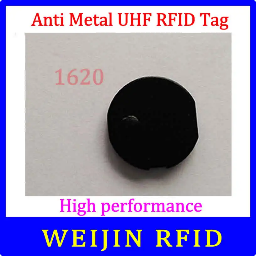 VIKITEK UHF RFID металлическая бирка 920 925 МГц EPC маленькая круглая керамическая D16 мм * 2