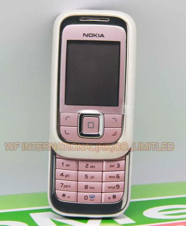Отремонтированный разблокированный классический слайдер Nokia 6111 с несколькими языками и розовым