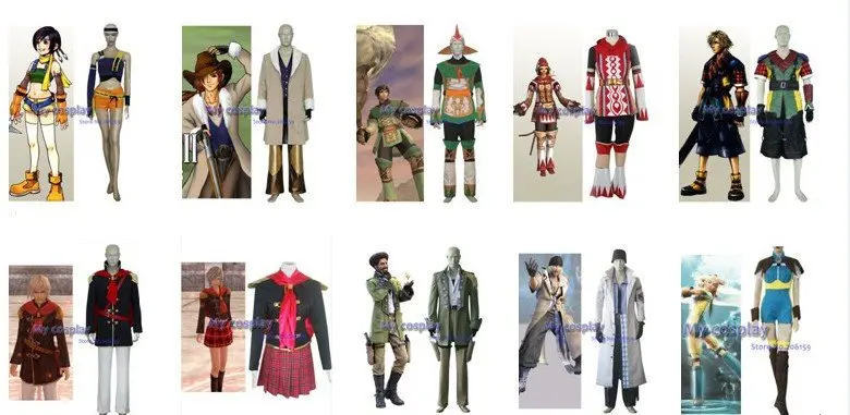 Аниме Final Fantasy Косплэй одежда-Final Fantasy Черный маг Косплэй костюм
