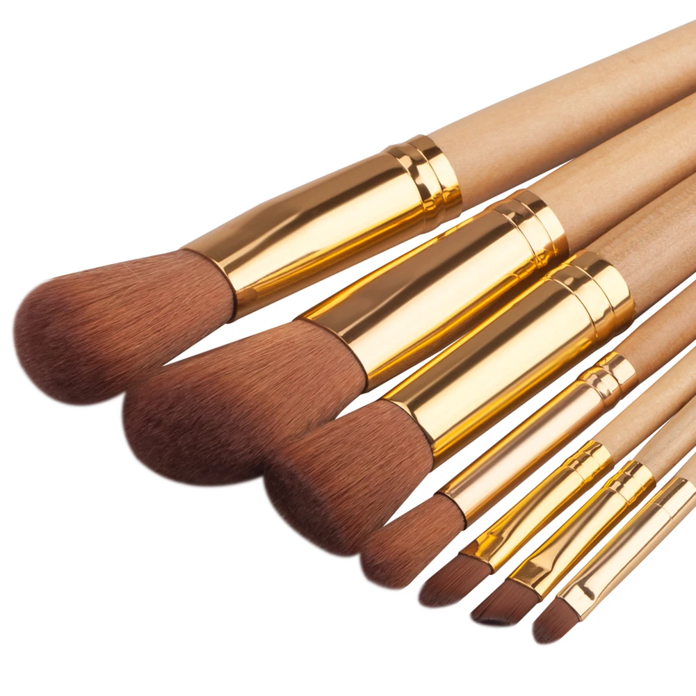 7 Pcs Makeup Brushes Soft Nylon Foundation Blush Eyebrow Eye Shadow Beauty Tool | Красота и здоровье