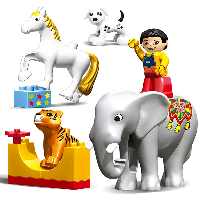 65 шт. Цирковое Шоу Строительные Блоки Большой Размер Строительный Блок