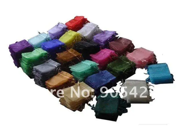 OMH wholesale100pcs 7x9 см 25 женская обувь разных цветов в красивом китайском вуаль Рождество/свадебный подарок, сумки из органзы, Ювелирная Подарочная сумка BZ04