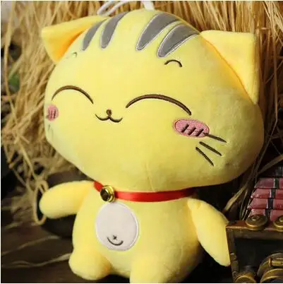 Классический мода желтый кот куклы прекрасный мягкий плюшевые игрушки 25 см ( 9.84