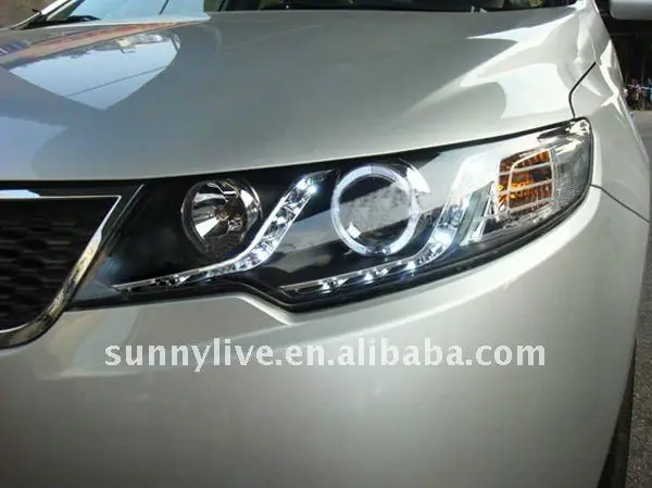 Для KIA Forte Cerato светодиодный фонарь ангельские глазки 2009-2011 год