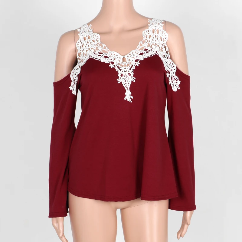 Женская футболка с V образным вырезом и длинным рукавом 4 цвета|t shirts for women|women t