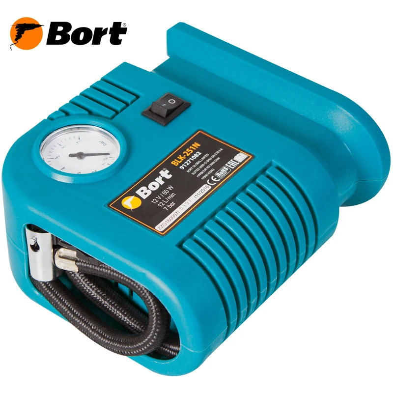 Компрессор автомобильный Bort BLK 251N (Компактный компрессор производительностью 12