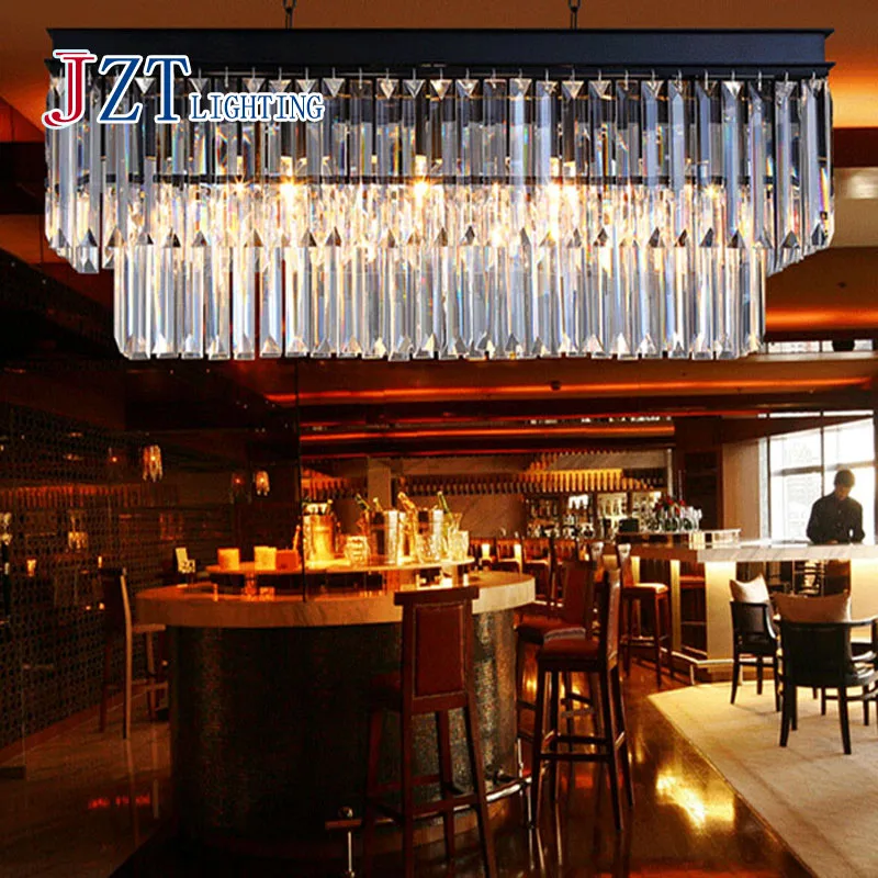 Хрустальная люстра в американском стиле прямоугольная E14 * 9 80*30*50 см для столовой
