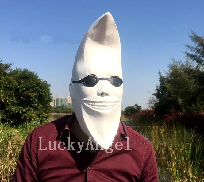 White Funny Moon Man Women Full Head Latex Mask Darth Maul Face Halloween Costume Ball Cosplay Party Masquerade | Дом и сад