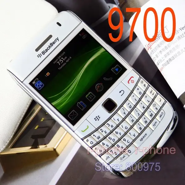 Отремонтированный 9000 мобильный телефон Blackberry 9000 Bold мобильный телефон разблокирован 3g gps Wi-Fi Bluetooth и один год гарантии
