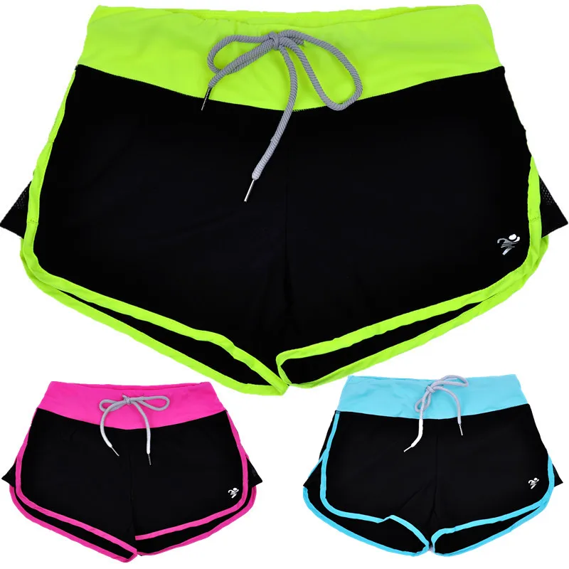 Женские облегающие спортивные шорты для фитнеса бега сексуальные короткие брюки