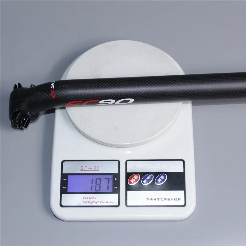 Трубка сиденья из углеродного волокна без маркировки подходит для езды на горном