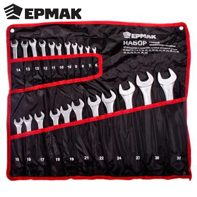 НАБОР ГАЕЧНЫХ КЛЮЧЕЙ &quotERMAK&quot 22 предмета ( 6 32 мм) комбинированных|set of wrenches|tools