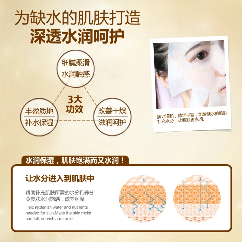 1 шт. бренд Bioaqua шелковая маска для лица отбеливающая кожу против морщин