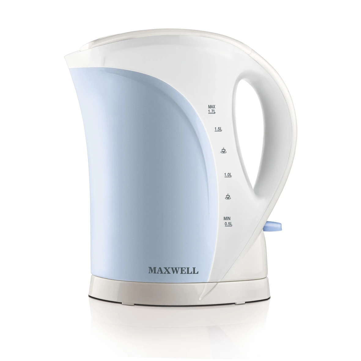 Электрический чайник Maxwell MW-1021(B) (1.7 л 2200 Вт пластик голубой) |