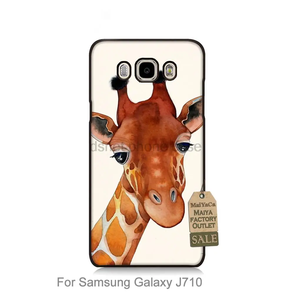 Жираф Акварель Пластиковые PC Phone чехол для Samsung Galaxy J J120 J3 J5 J7 J510 J710|case for samsung galaxy|case