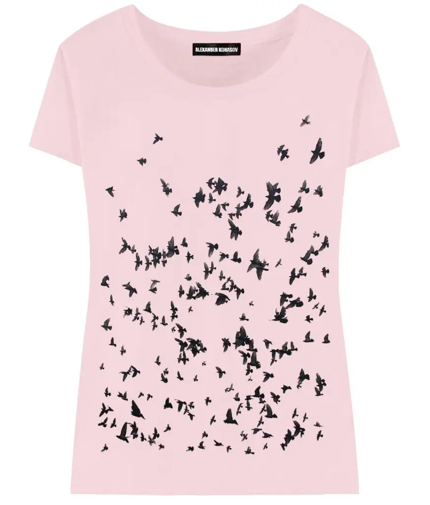Женская футболка Птицы ALEXANDER KONASOV|print women|t-shirt printbird tshirt |