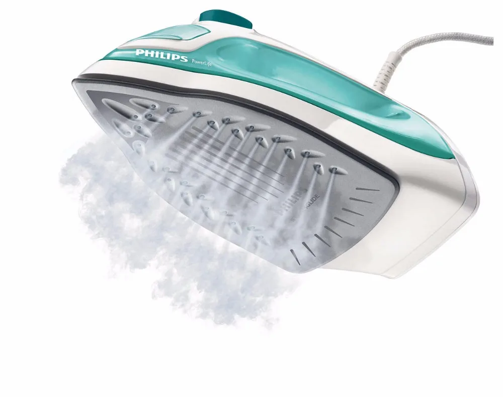 Philips PowerLife Паровой утюг с подошвой SteamGlide Подача пара 30 г/мин паровой удар 95 г