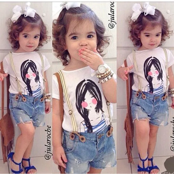 Детский хлопковый топ + комбинезон комплект шорт из 2 предметов S01 белый и