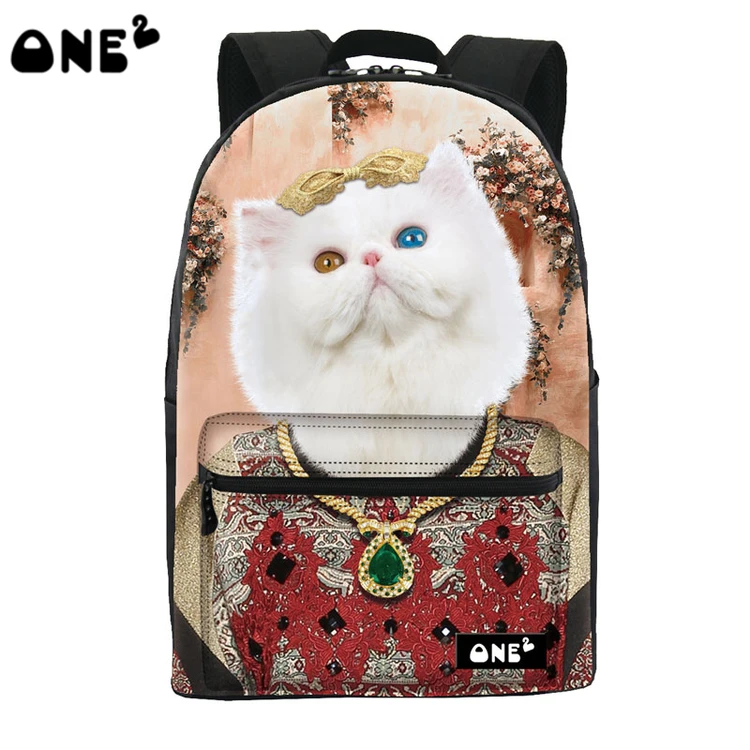 2016 ONE2 дизайн милая собака рисунок печать низкая стоимость рюкзак нейлон мешок