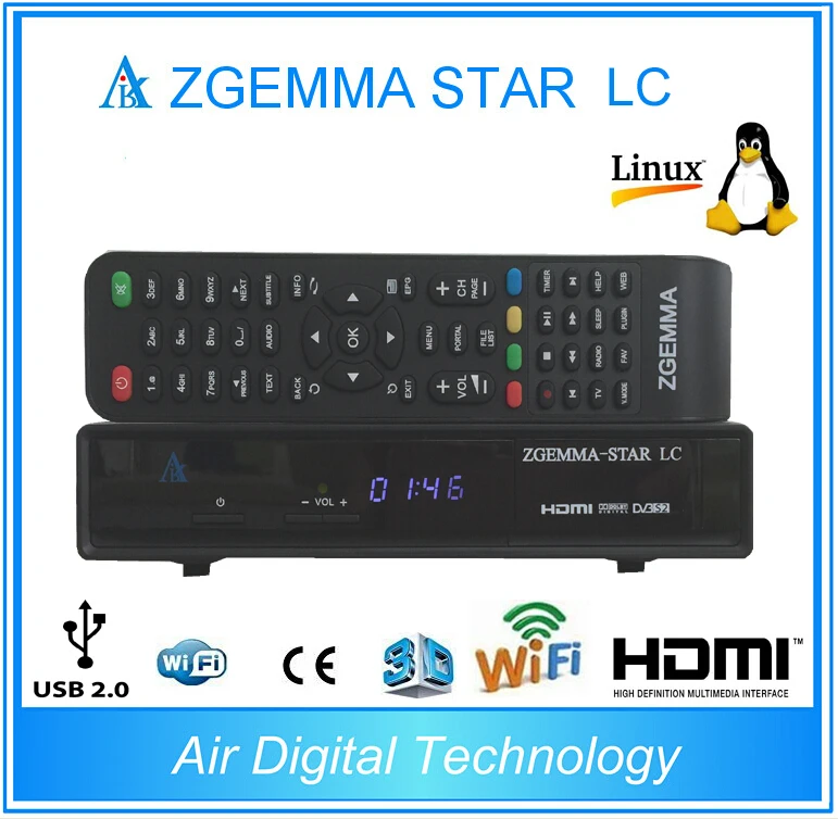 Цифровой ресивер Zgemma star LC 2 шт./лот 2019 Linux Enigma HD PVR Ready|enigma 2|linux enigma 2linux |